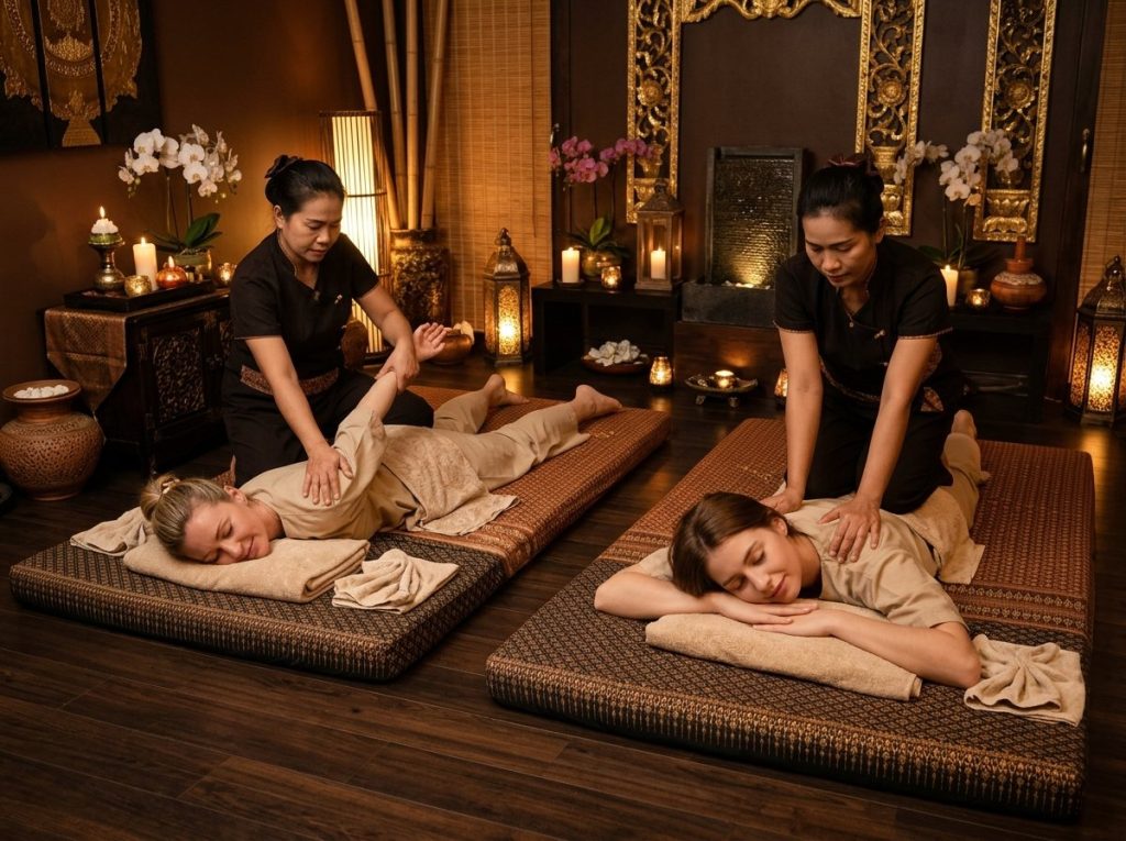 Traditionele Thaise duo massage bij Massagesalon Brielle